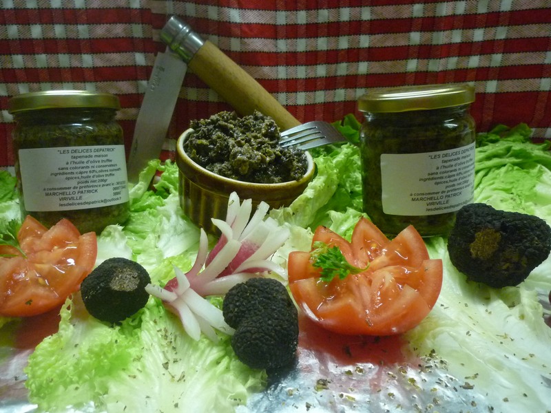 Les Délices de Patrick Tapenade à l’huile d’olive truffée